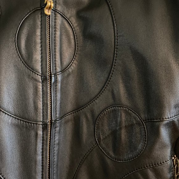 HEATHEN LEATHER JACKET WOMENS M/L - Picture 2 of 9